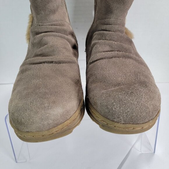 Bare Traps Womens 8.5 Tan‎ Leather Winter Snow Boots Stylish Classic Short - Picture 3 of 11